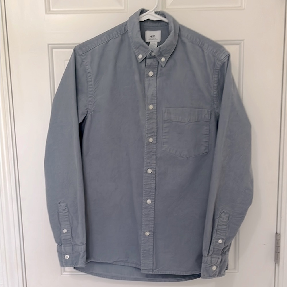 Men’s H&M Corduroy Button Down Shirt Size XS